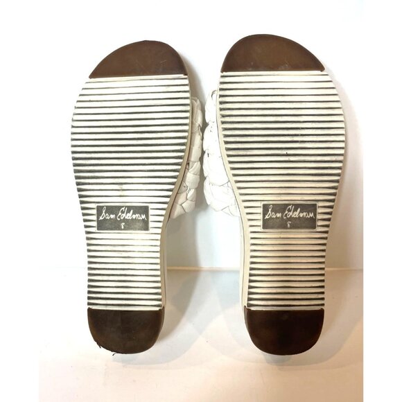 Sam Edelman Ainslie Braided White Slide Sandals Platform Size 8 Stylish & Comfor - Picture 10 of 12